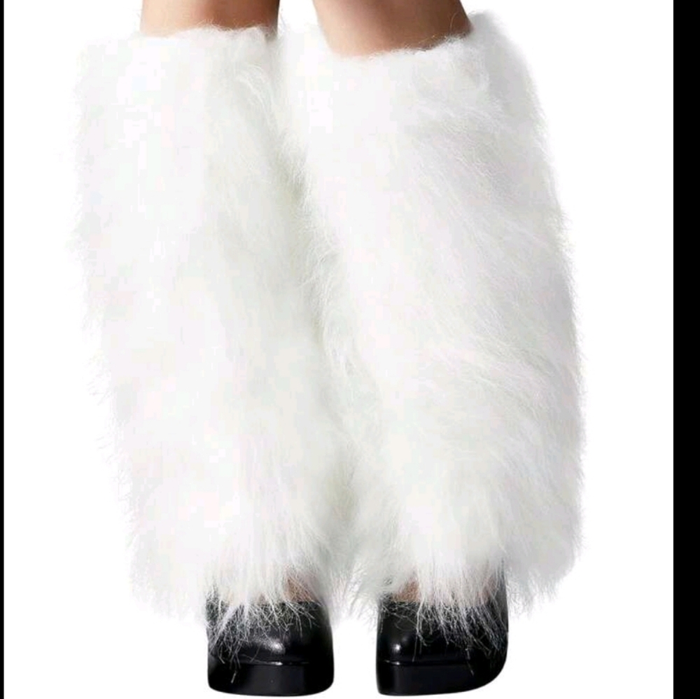 Furry boot covers